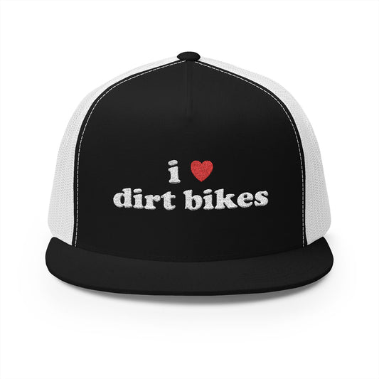 I <3 Dirt Bikes Flat Cap