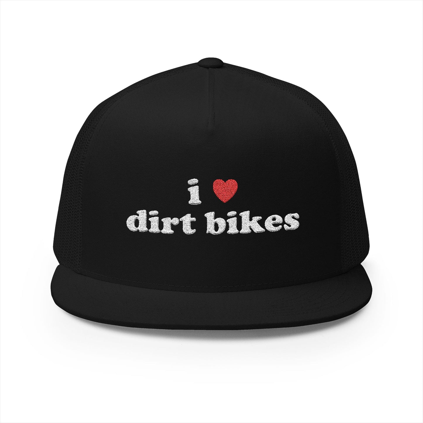 I <3 Dirt Bikes Flat Cap